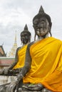 Golden buddha at Wat Phra Borommathat Chaiya