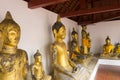 Golden buddha at Wat Phra Borommathat Chaiya