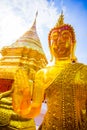 Golden Buddha of Wat Phra That Doi Suthep temple in Chiang Mai, Thailand Royalty Free Stock Photo