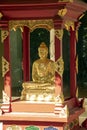 Golden Buddha, Wat Phra Kaew, Chiang Rai, Thailand Royalty Free Stock Photo