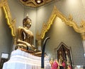 Golden Buddha at Wat Traimit golden temple in chinatown in Bangkok, Thailand Royalty Free Stock Photo