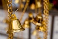 golden buddhist bells Royalty Free Stock Photo