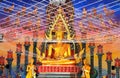 Golden buddhist in thailand Royalty Free Stock Photo