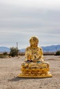 Golden Budha in the desert