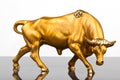 Golden Bull Royalty Free Stock Photo