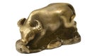 Golden Bull Royalty Free Stock Photo