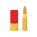 Golden bullets cartoon icon Royalty Free Stock Photo