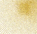 Golden burst background. Vector illustration Royalty Free Stock Photo