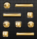 Golden buttons