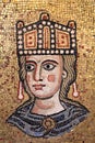 Golden byzantine mosaic in Rome