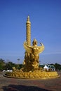 Golden candle in Ubon