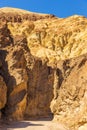 The Golden Canyon, Death Valley National Park. USA Royalty Free Stock Photo