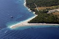 Golden cape beach in Bol, Brac Island