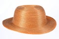 golden capim hat brazilian handicraft natural straw wide brimmed hat isolated on white background head protection style