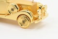 Golden car Royalty Free Stock Photo