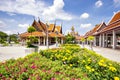 Golden Caslte of Wat Ratchanadda Temple, Landmark of Bangkok, Thailand Royalty Free Stock Photo