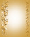 Golden Cat Tails Floral Border