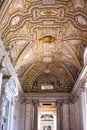 Golden Ceiling of Saint Peter's Basilica Royalty Free Stock Photo