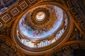 Golden Ceiling of Saint Peter's Basilica Royalty Free Stock Photo