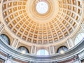 Golden ceiling of St Peters Basilica dome in Vatican, Rome, Italy Royalty Free Stock Photo