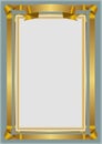 Golden certificate frame vector