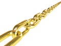 Golden chain Royalty Free Stock Photo