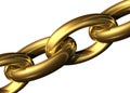 Golden chain Royalty Free Stock Photo