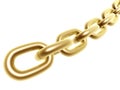 Golden chain Royalty Free Stock Photo