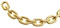 Golden chain Royalty Free Stock Photo