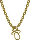 Golden chain with dummy