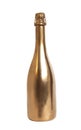 Golden champagne bottle Royalty Free Stock Photo
