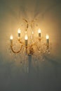 Golden chandelier Royalty Free Stock Photo