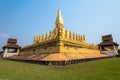 The golden cheddi in Wat Thadlaung Royalty Free Stock Photo