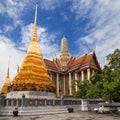 Golden Chedis and Royal Pantheon at Wat Phra Kaew