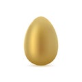 Golden Chicken Egg Isolated 3D Vector Illustration Royalty Free Stock Photo