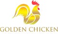 Golden Chicken Logo Vector File Royalty Free Stock Photo