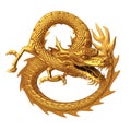 Golden Chinese dragon