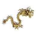 Golden Chinese dragon Royalty Free Stock Photo