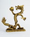 Golden Chinese Imperial Dragon with Pearl