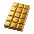Golden Chocolate Bar Isolated White Background candy 1 Royalty Free Stock Photo