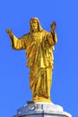 Golden Christ Statue 100th Anniversary Appearances Basilica Lady Rosary Fatima Portugal