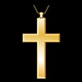 Christian Cross, Gold Chain
