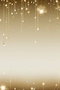golden christmas background with stars and drops Royalty Free Stock Photo