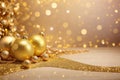 Golden Christmas background Twinkling holiday backdrop Glittery Xmas wallpaper Festive sparkling image