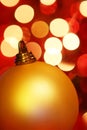 Golden Christmas Bauble Royalty Free Stock Photo