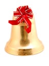 Golden Christmas bell Royalty Free Stock Photo