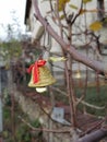 Golden Christmas bell Royalty Free Stock Photo