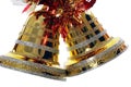 Golden christmas bells Royalty Free Stock Photo