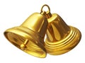 Golden Christmas bells