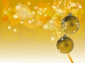 Golden christmas decoration Royalty Free Stock Photo